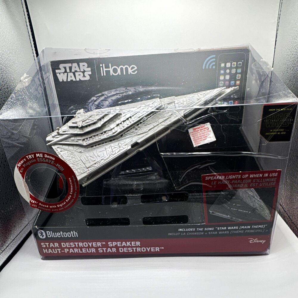 Star Wars iHome Star Destroyer Portable Bluetooth Lighted Speaker iBT55